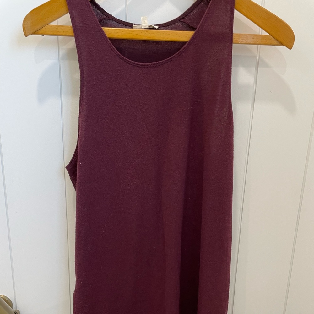 Maroon Tank from Aritzia